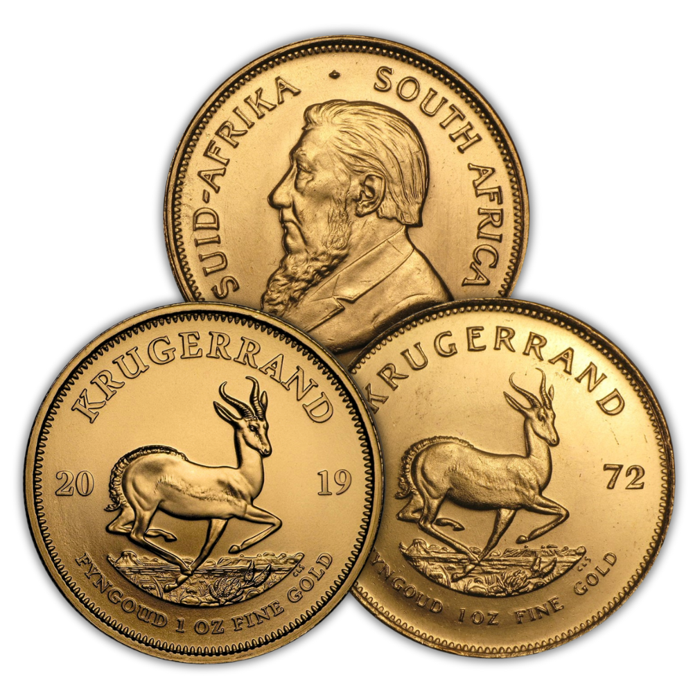 1 oz South African Gold Krugerrand Coin (Random Year)