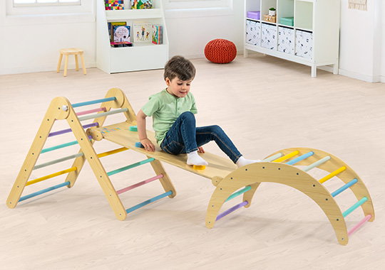Play Factory Wooden Climbing Frame