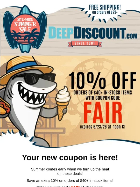 Open for Your Latest Coupon
