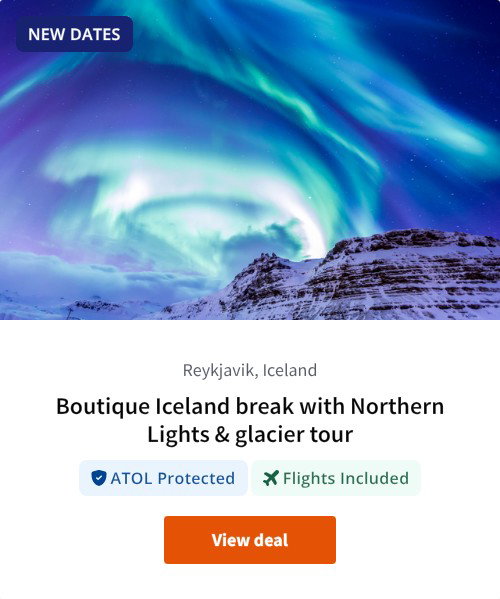 Boutique Iceland break with Northern Lights &amp; glacier tour