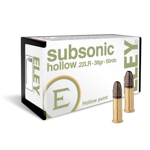 Image of Eley Subsonic HP .22 LR Ammunition