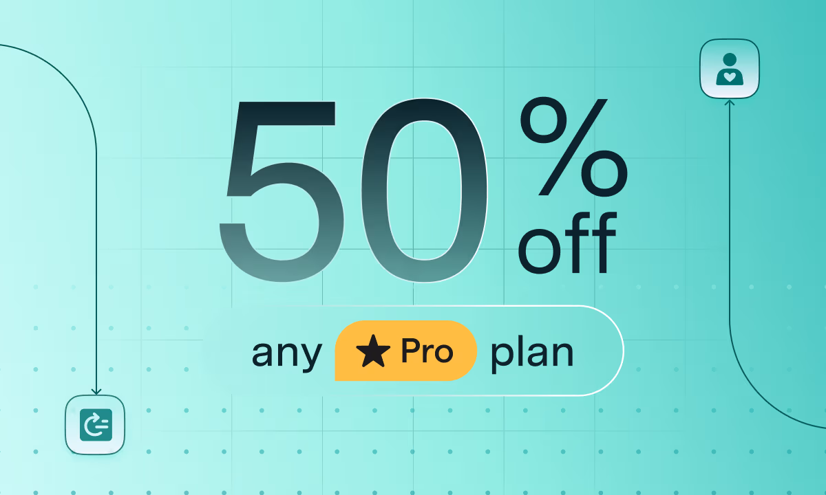 50% off any Pro plan