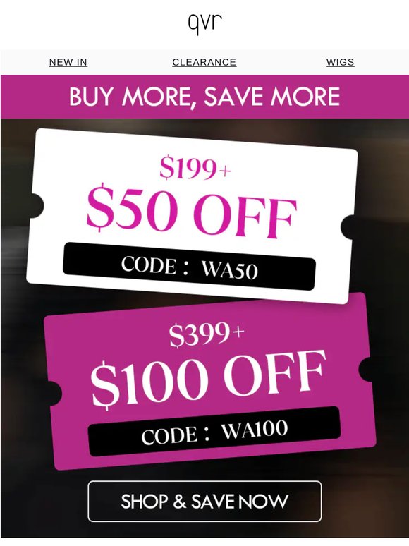 Congrats, you are chosen for a $150off Coupon Package
