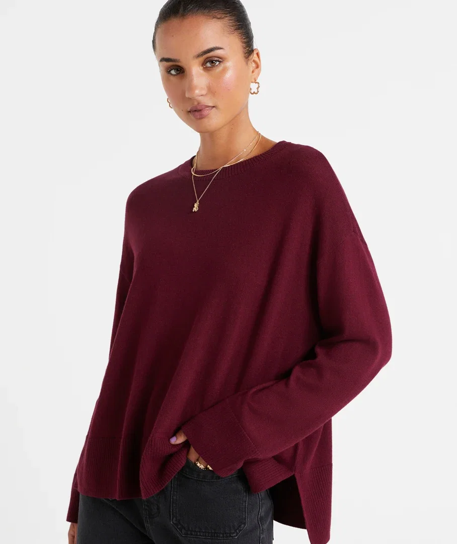 HAZEL ESSENTIAL KNIT SWEATER