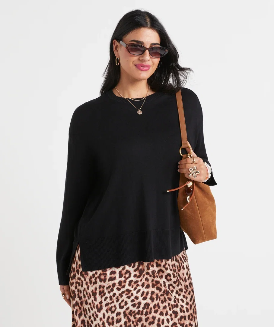 HAZEL ESSENTIAL KNIT SWEATER