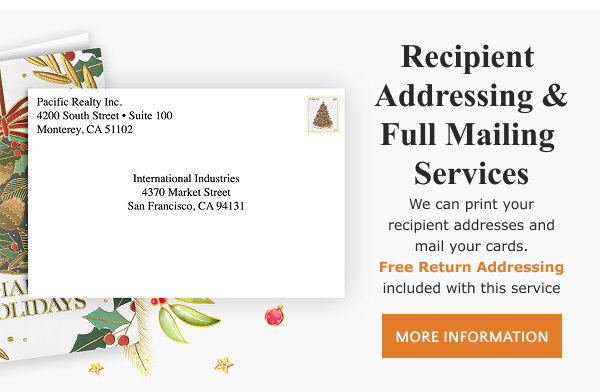Recipient Addressing & Full Mailing Services