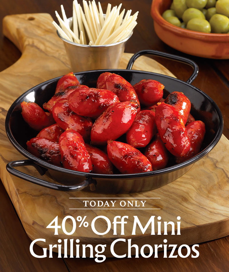 Today Only - 40% Off Mini Grilling Chorizos