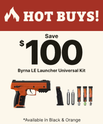 Save $100 on Byrna LE Launcher Universal Kits