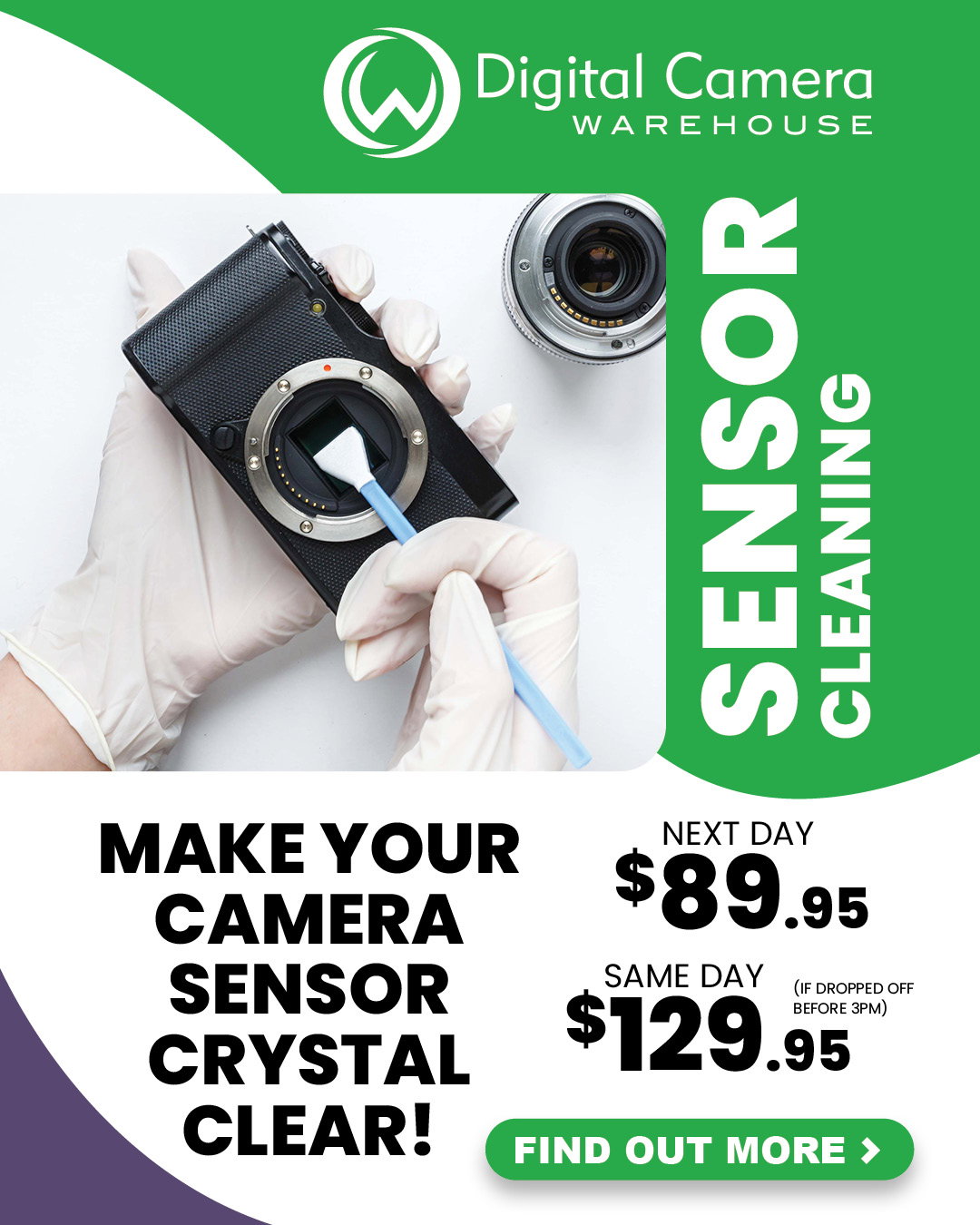 DCW Camera Sensor Cleaning Service