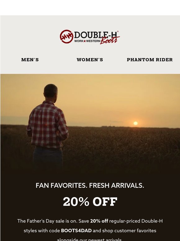 20% Off for Father’s Day Week