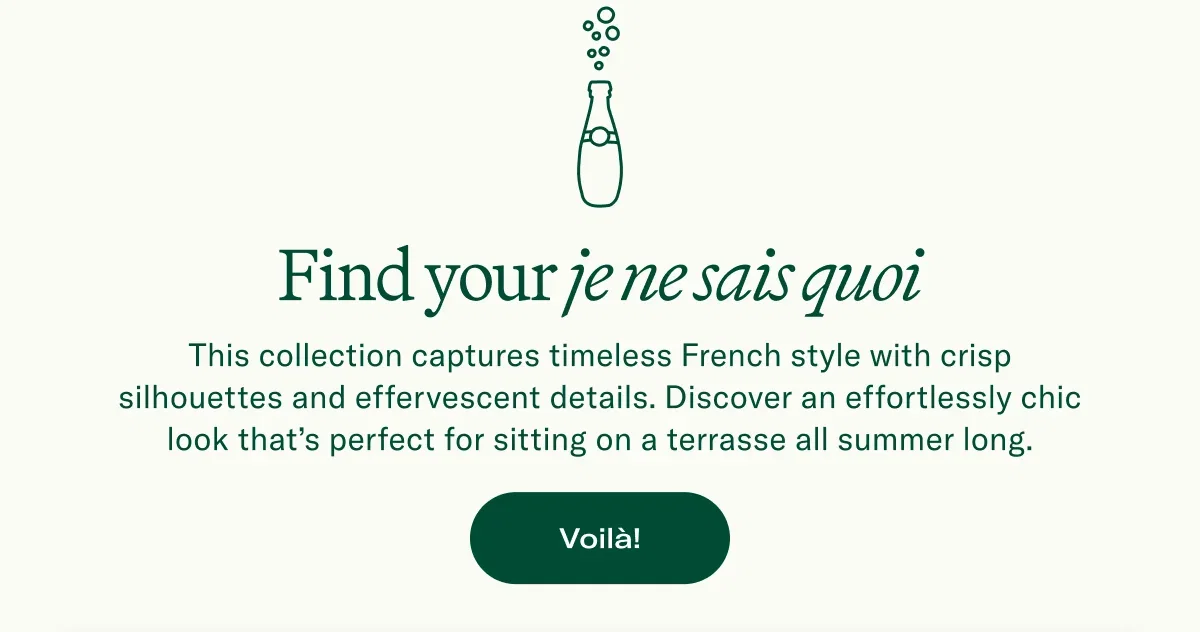 Find your je ne sais quoi