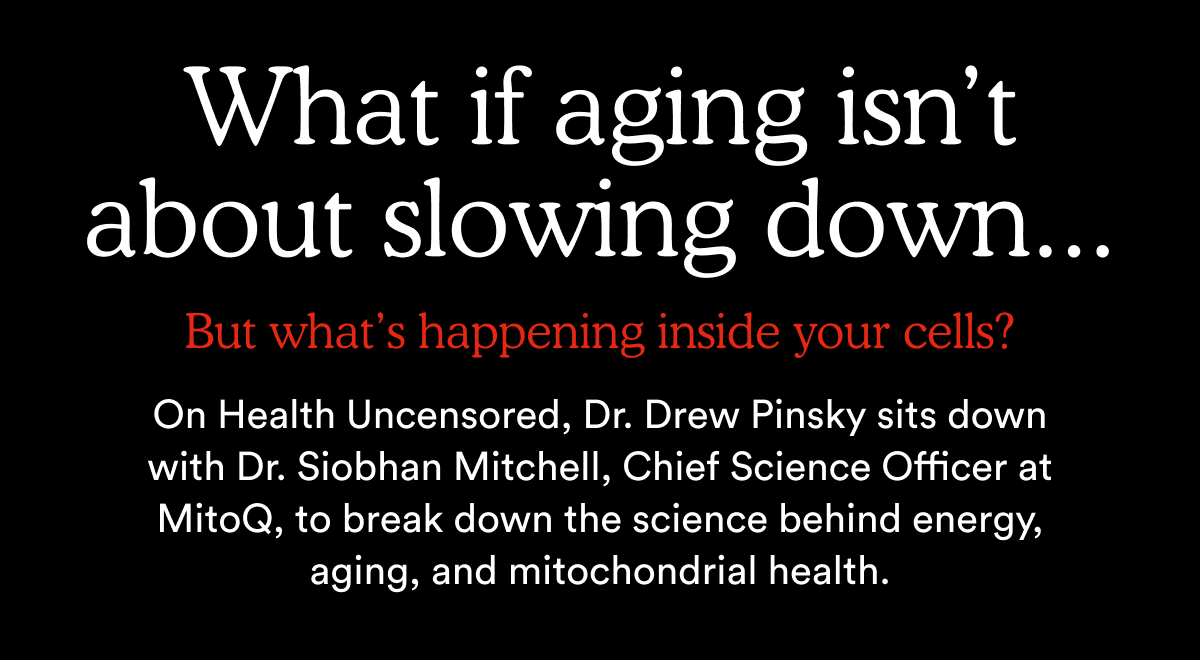 What if aging isn’t about slowing down...