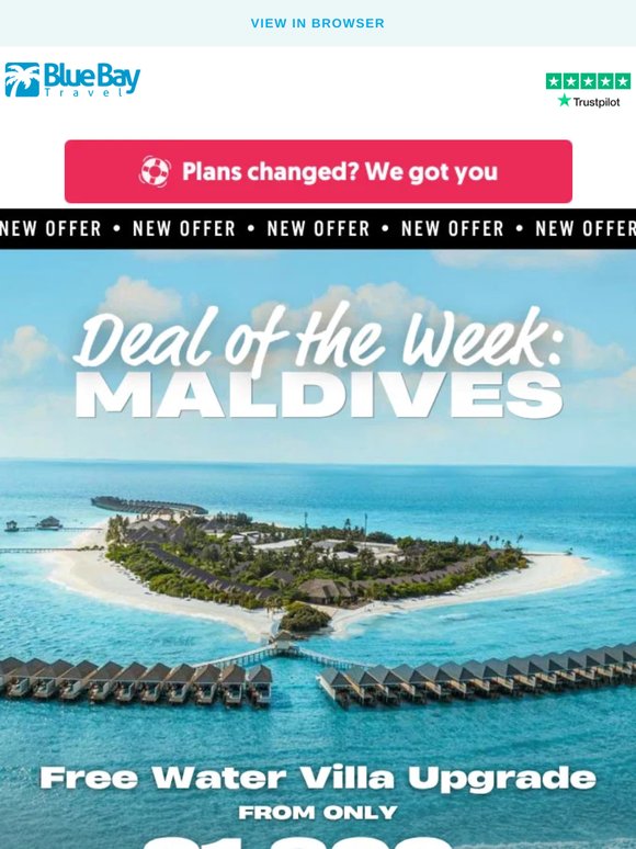 5* Maldives Water Villa From £1,899pp