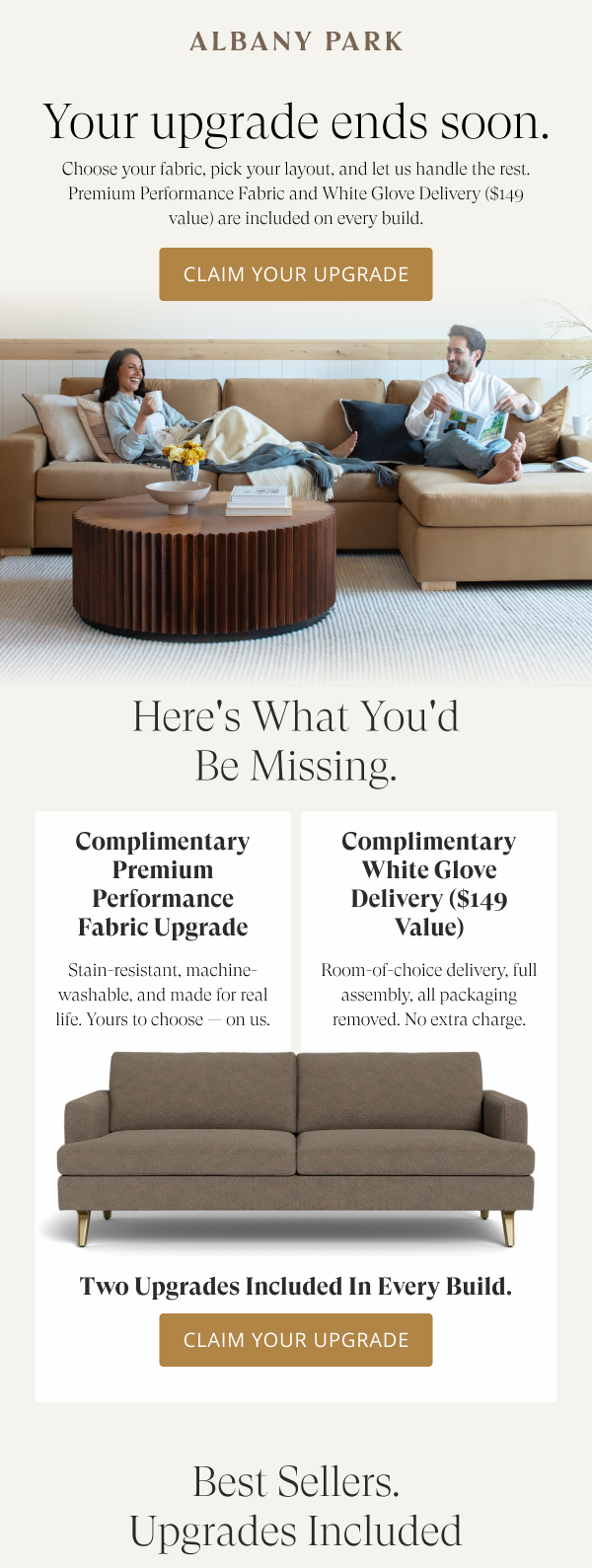 Your upgrade ends soon. 