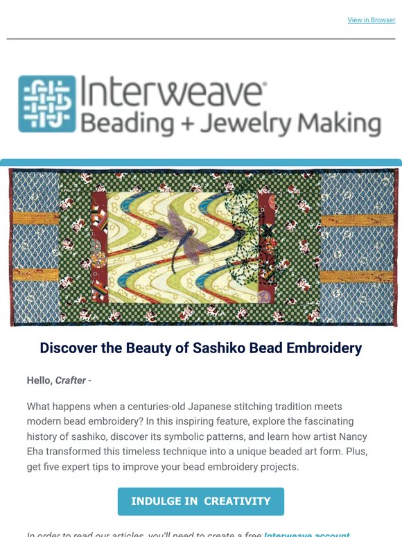 5 Sashiko Bead Embroidery Tips