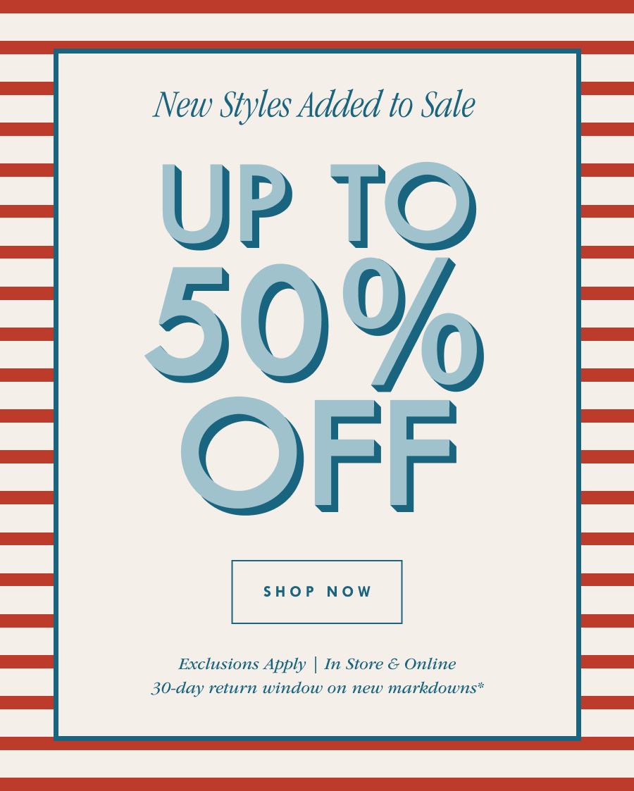 New Styles Added to Sale