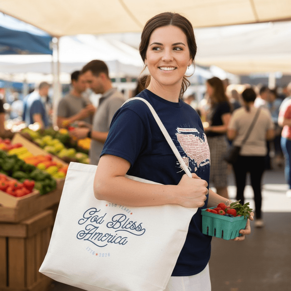 God Bless America 250th Commemorative Tote