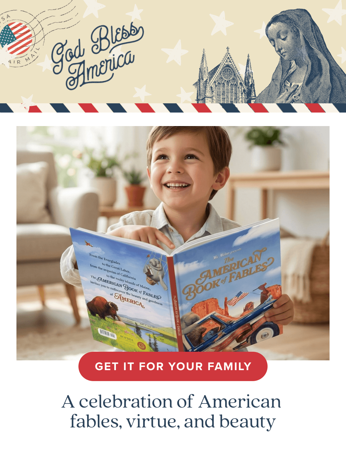 A celebration of American fables, virtue, and beauty. Get Yours