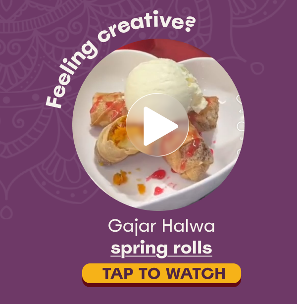 Gajar Halwa spring rolls