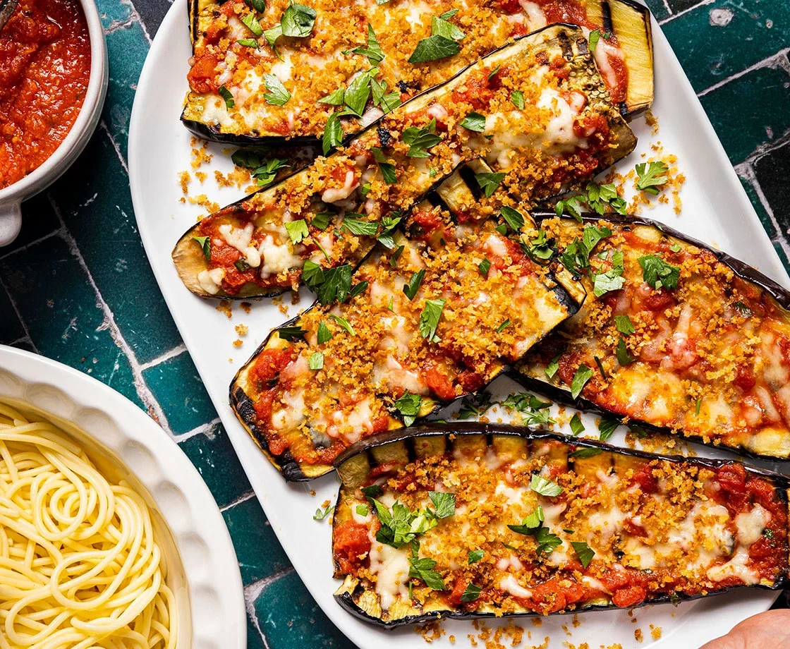 Grilled Eggplant Parmesan