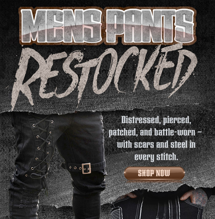 mens pants restocked