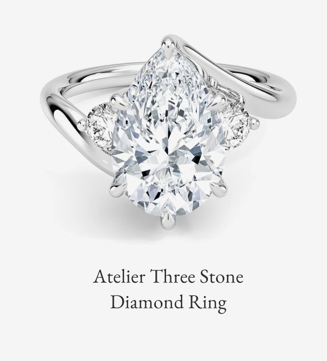 Atelier Three Stone Diamond Ring 