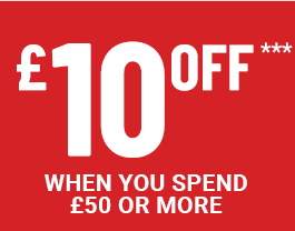 £10 off when you spend £50 or more