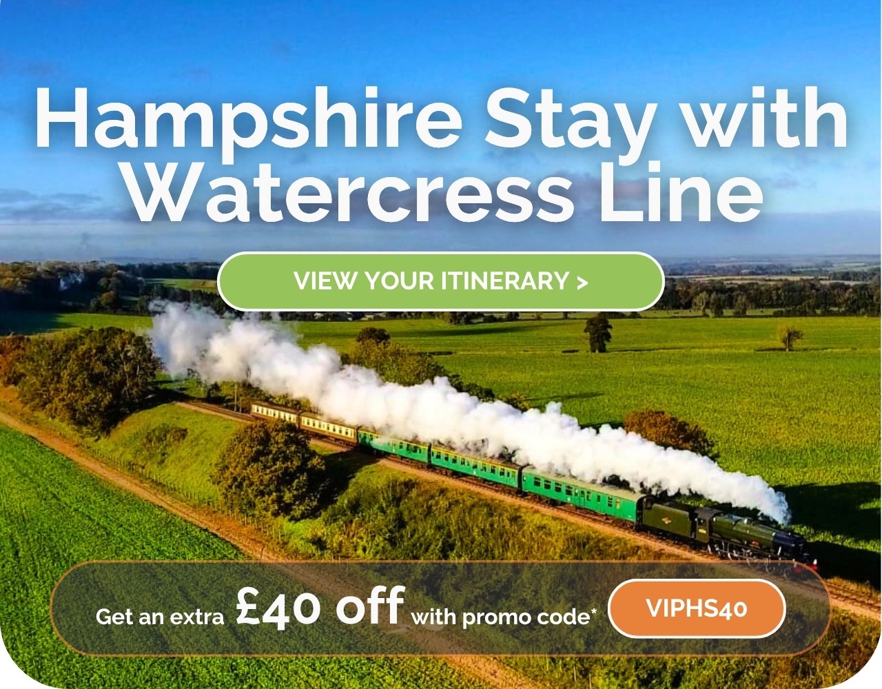 Hampshire Stay with Watercress Line - New Place