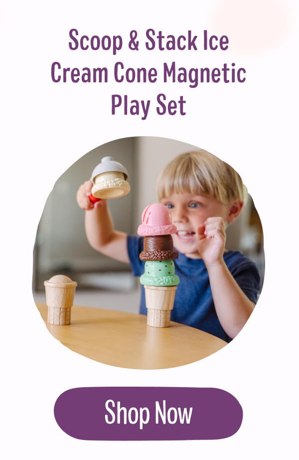 Scoop & Stack Ice Cream Cone Magnetic Play Set