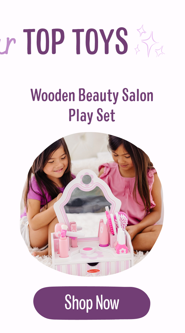 Wooden Beauty Salon Play Set