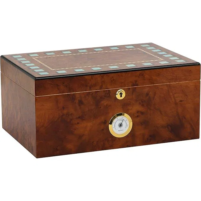 Image of Kirby Allison Rustic Burl Desktop Humidor (60 Cigars)