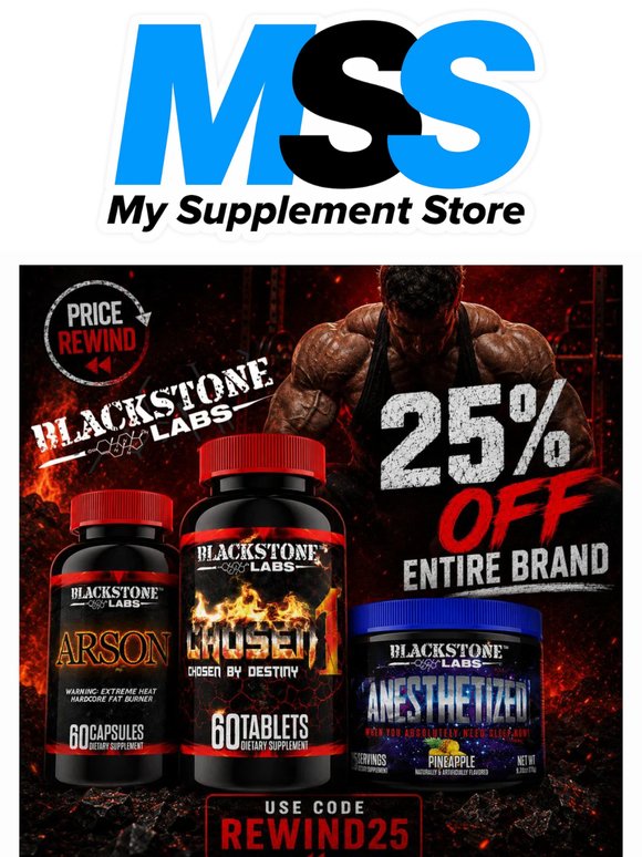 Time to Stock Up: 25% Off Blackstone Labs is Live 🔥