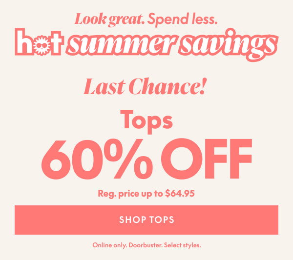 Tops 60% Off