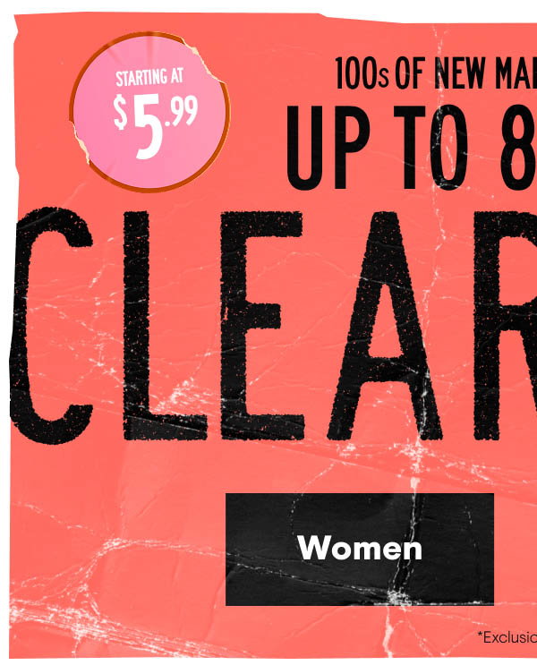 Shop Women's Clearance