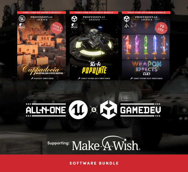 Super-size your personal asset library with a massive collection of all-in-one game development tools from some of our favorite publishers. 