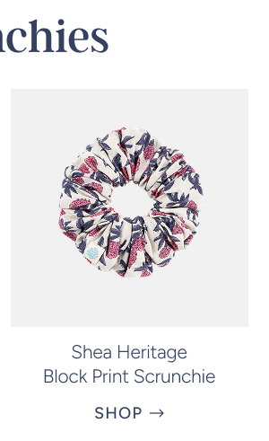 Shea Heritage Block Print Scrunchie