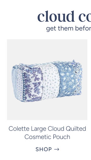 Colette Large Cloud Quilted Cosmetic Pouch