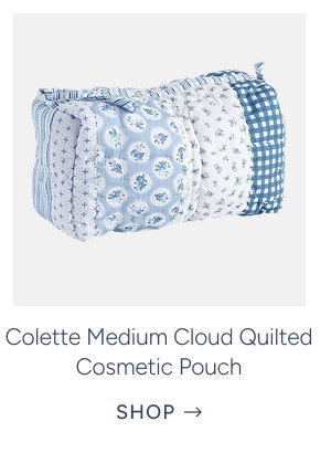 Colette Medium Cloud Quilted Cosmetic Pouch