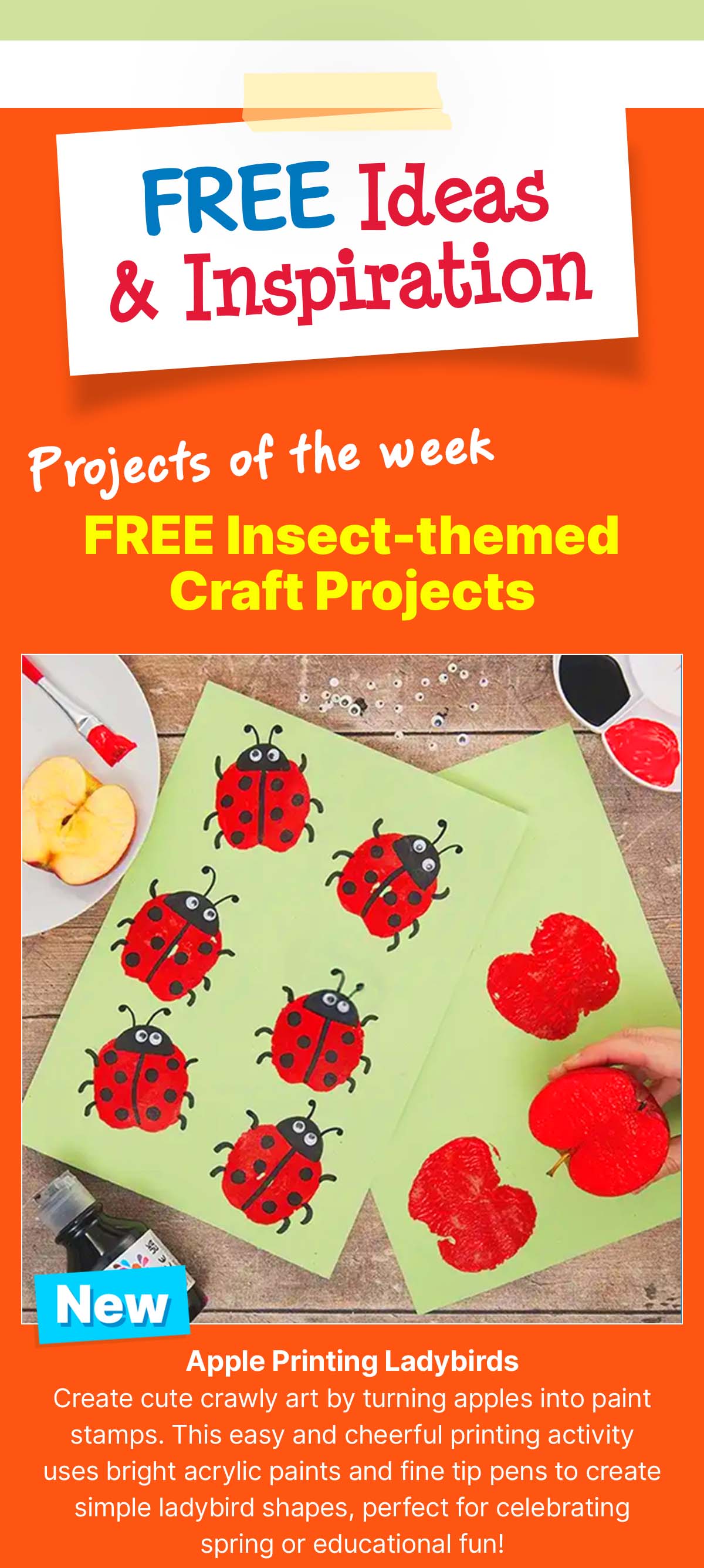 Apple Printing Ladybirds