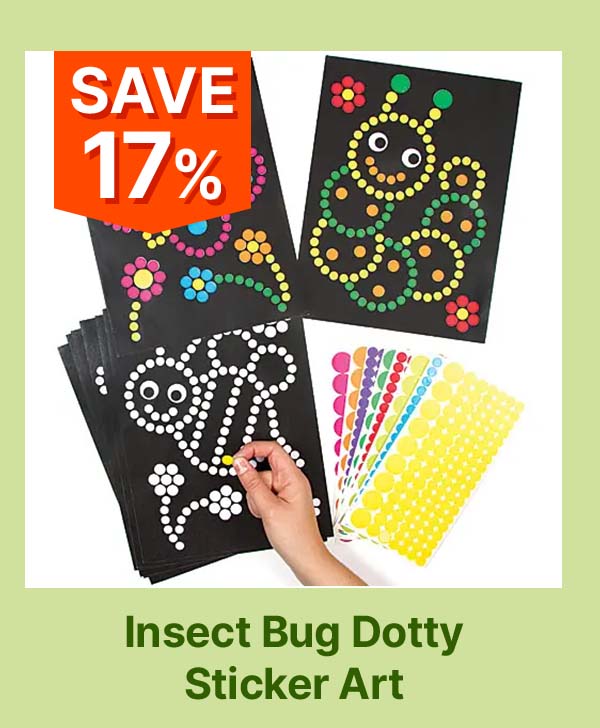 Insect Bug Dotty Sticker Art