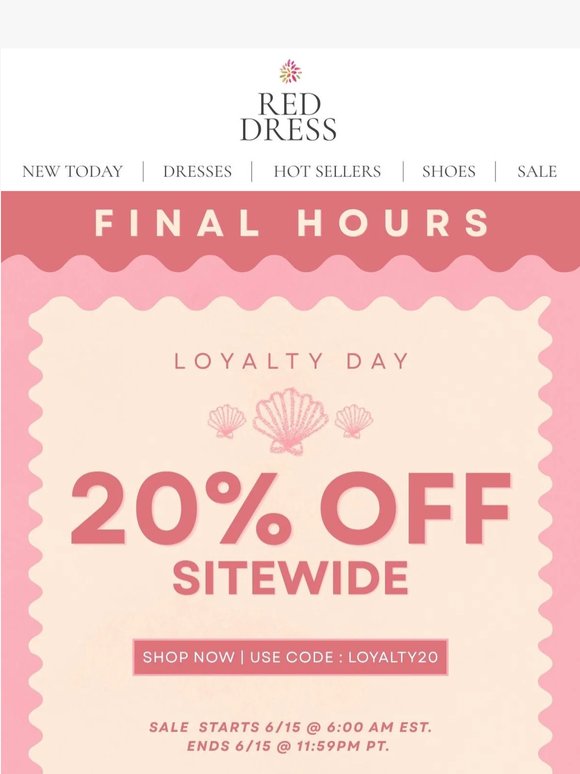 Last Chance for 20% OFF⏰