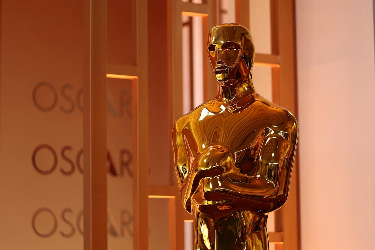 An Oscar statue is seen ahead of the 98th Annual Academy Awards at the Dolby Theatre in Hollywood, California.