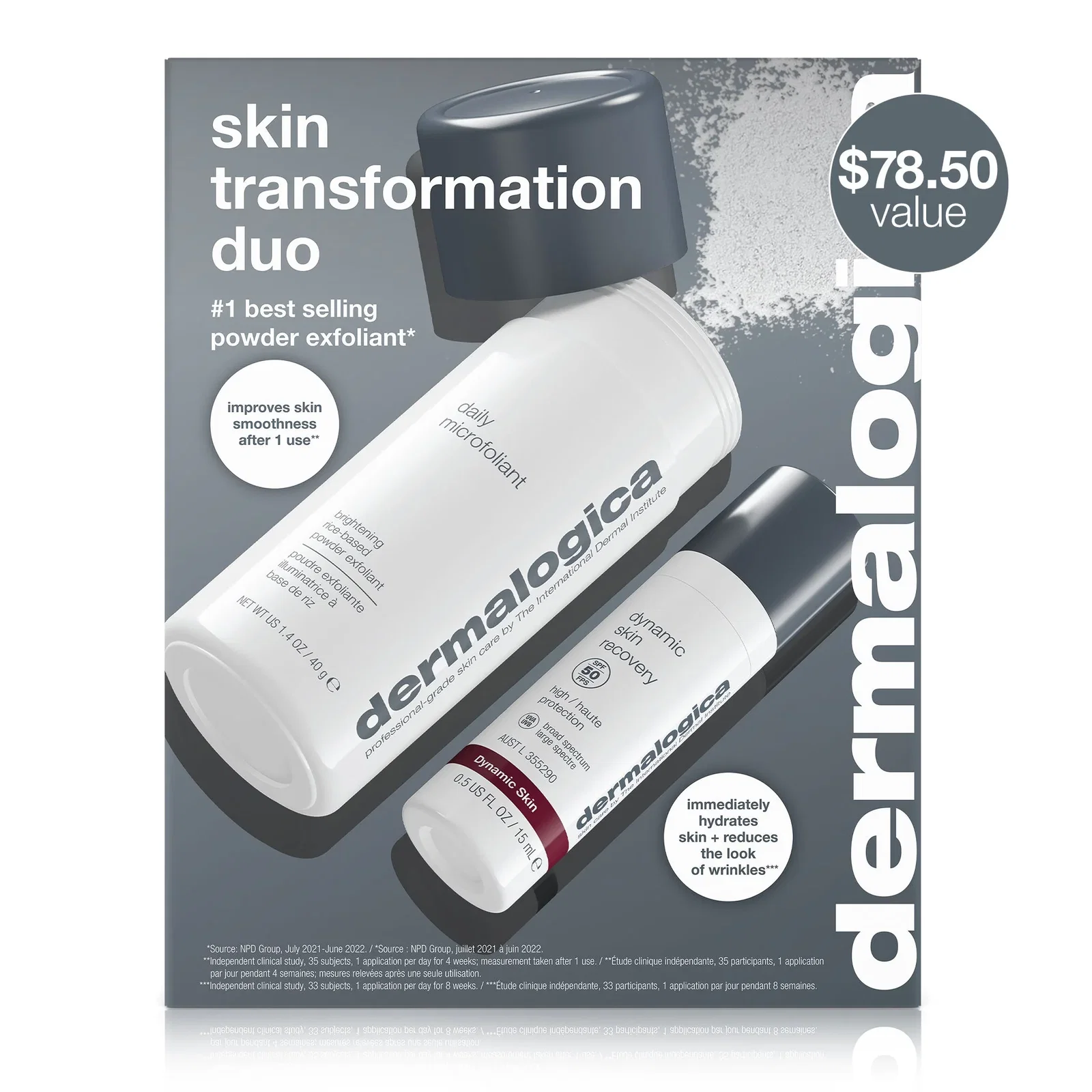 Image of skin transformation duo