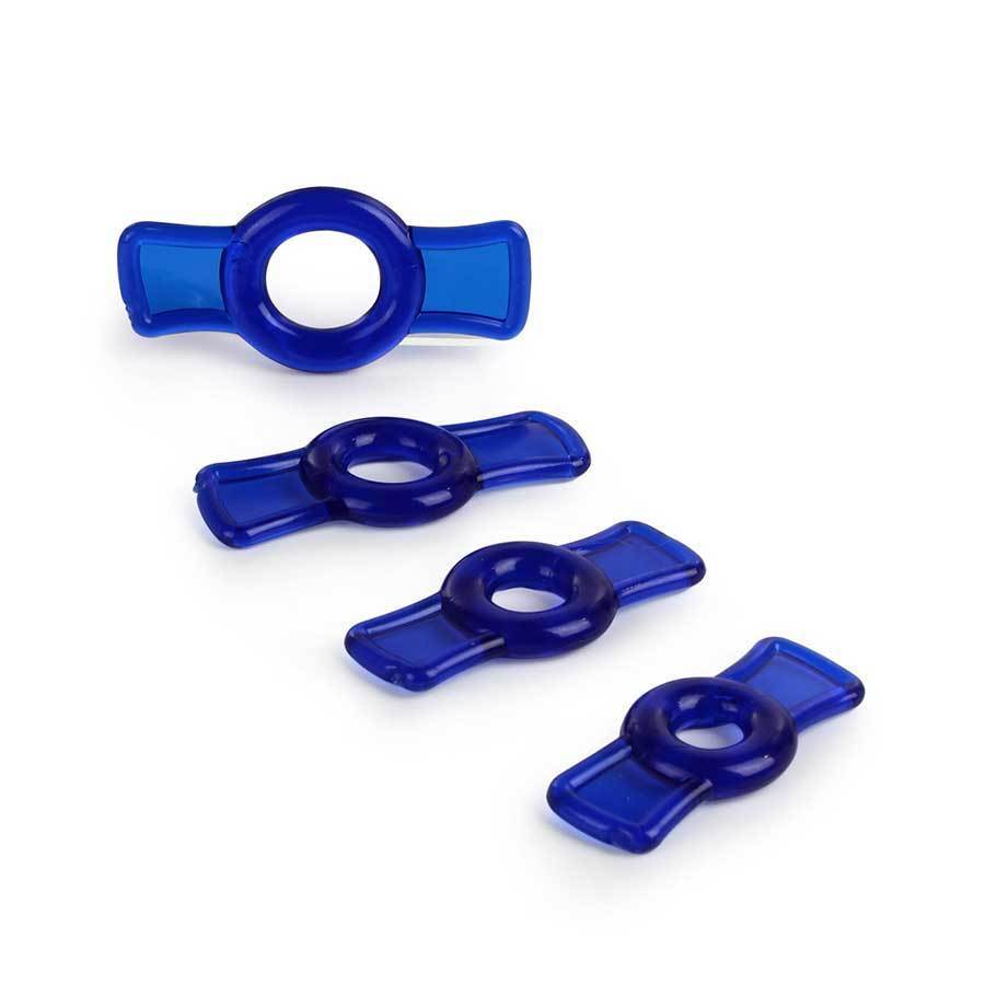 Image of TitanMen Tools Soft and Stretchy Cock Ring Set 4 Pack for Men