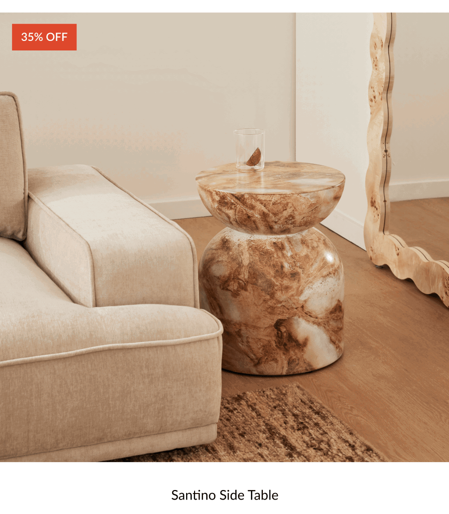 Shop Santino Side Table (Marble Finish)
