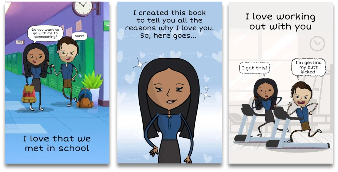 LoveBook pages