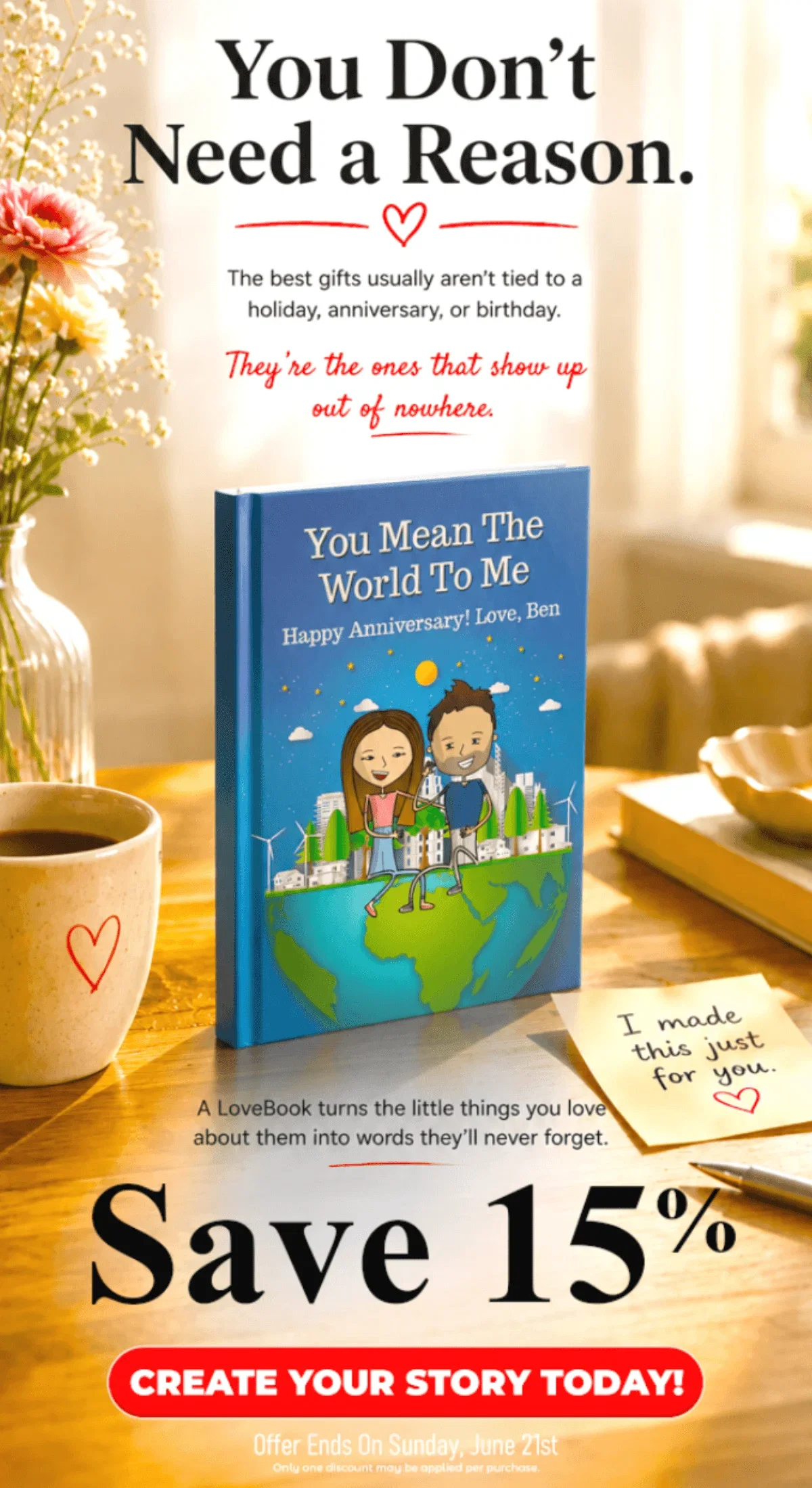 You Don't Need a Reason — Save 15%