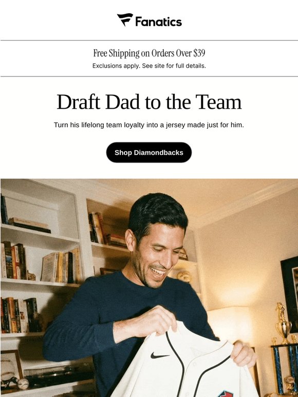 Shop Custom Jerseys for Father’s Day
