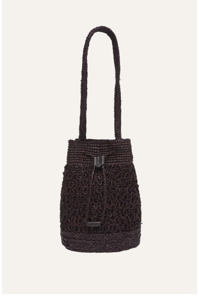 Riviera Raffia Bucket Bag