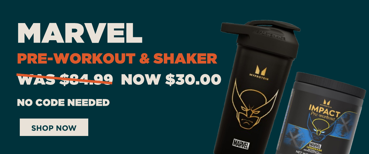 Marvel Pre-workout & Shaker was $84.99, now only $30